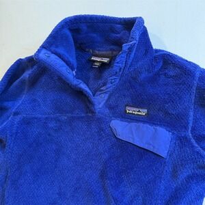 Patagonia Women's Snap-T Fleece Pullover Jacket‎ Blue Size M